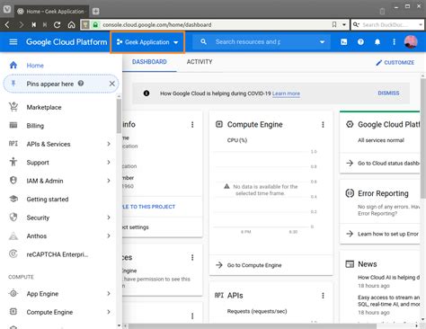 Set up your Google Cloud project .